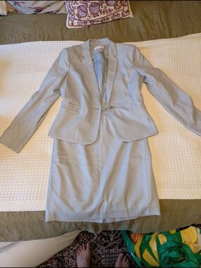 Calvin Klein Light Blue Women's Suit Skirt Size 8